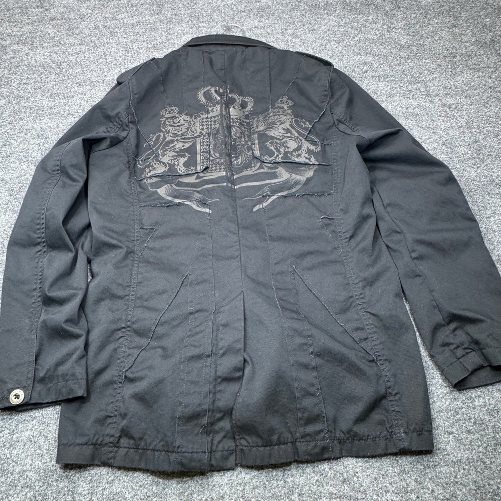 Vintage Ecko Unltd Jacket Mens Large Black Track Jacket Embroidered Y2K 90s